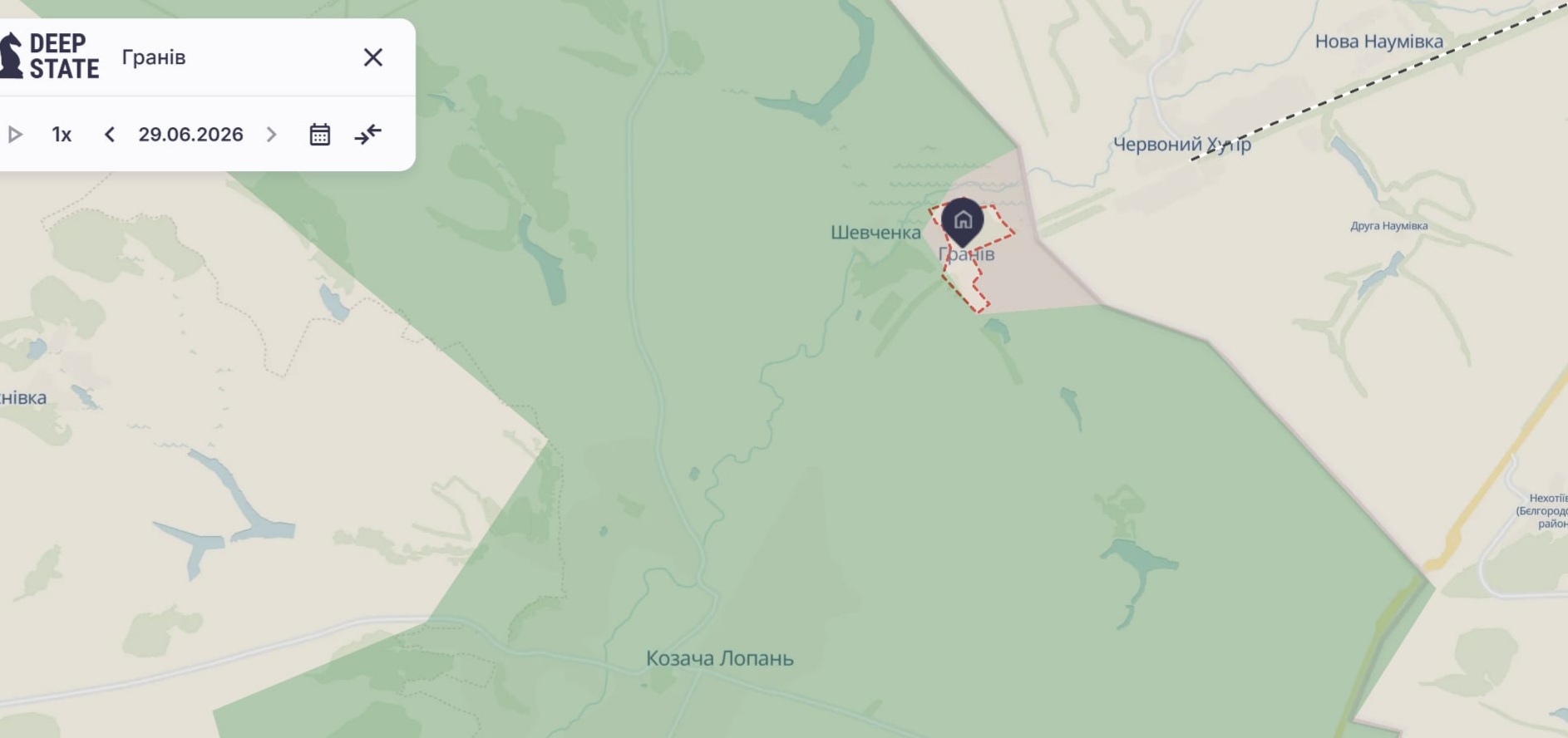 Орієнтовна карта бойових дій на 28 червня о 20:15/DeepStateMap