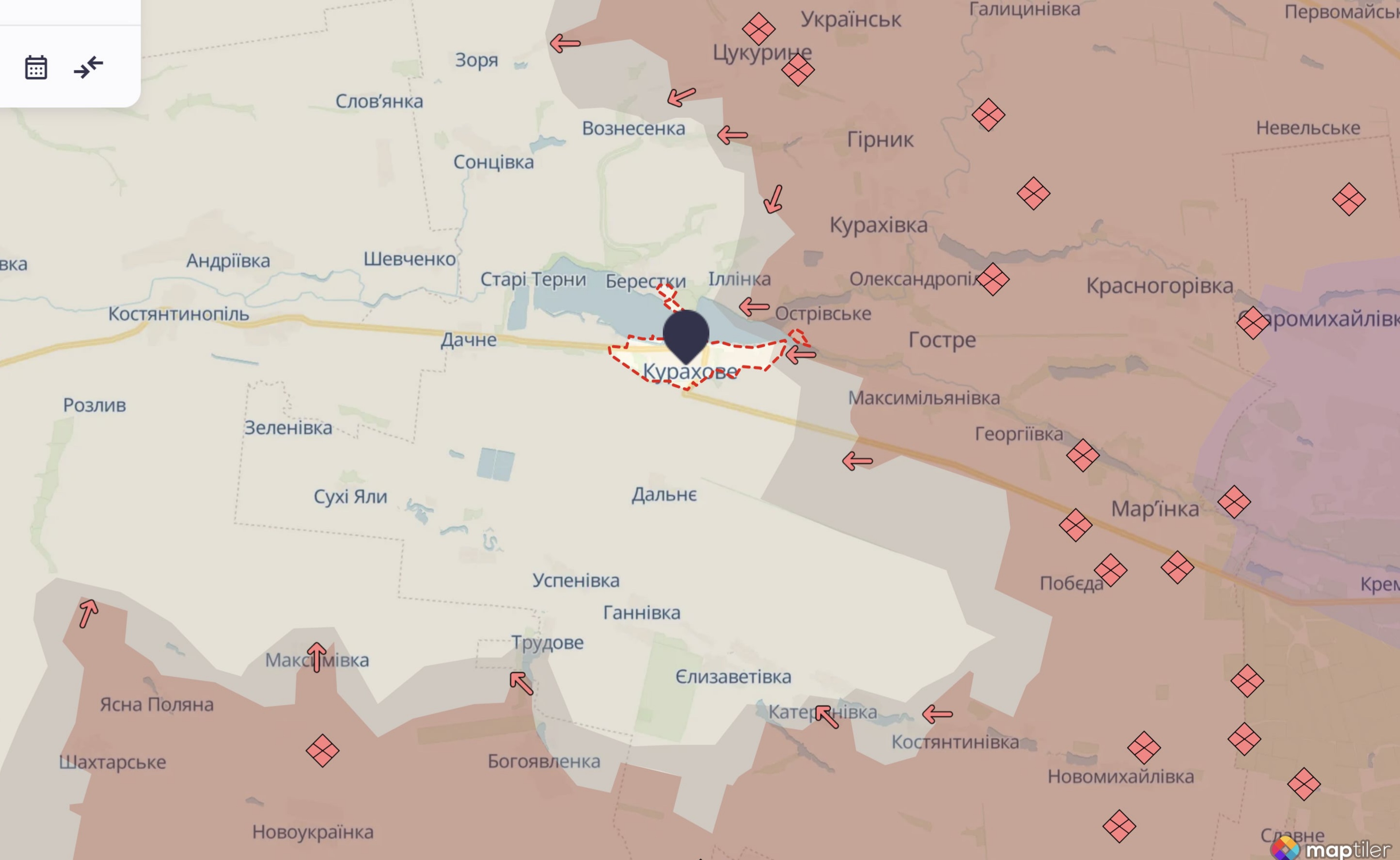 Місто Курахове під загрозою оточення — ЗЗ-тя ОМБр