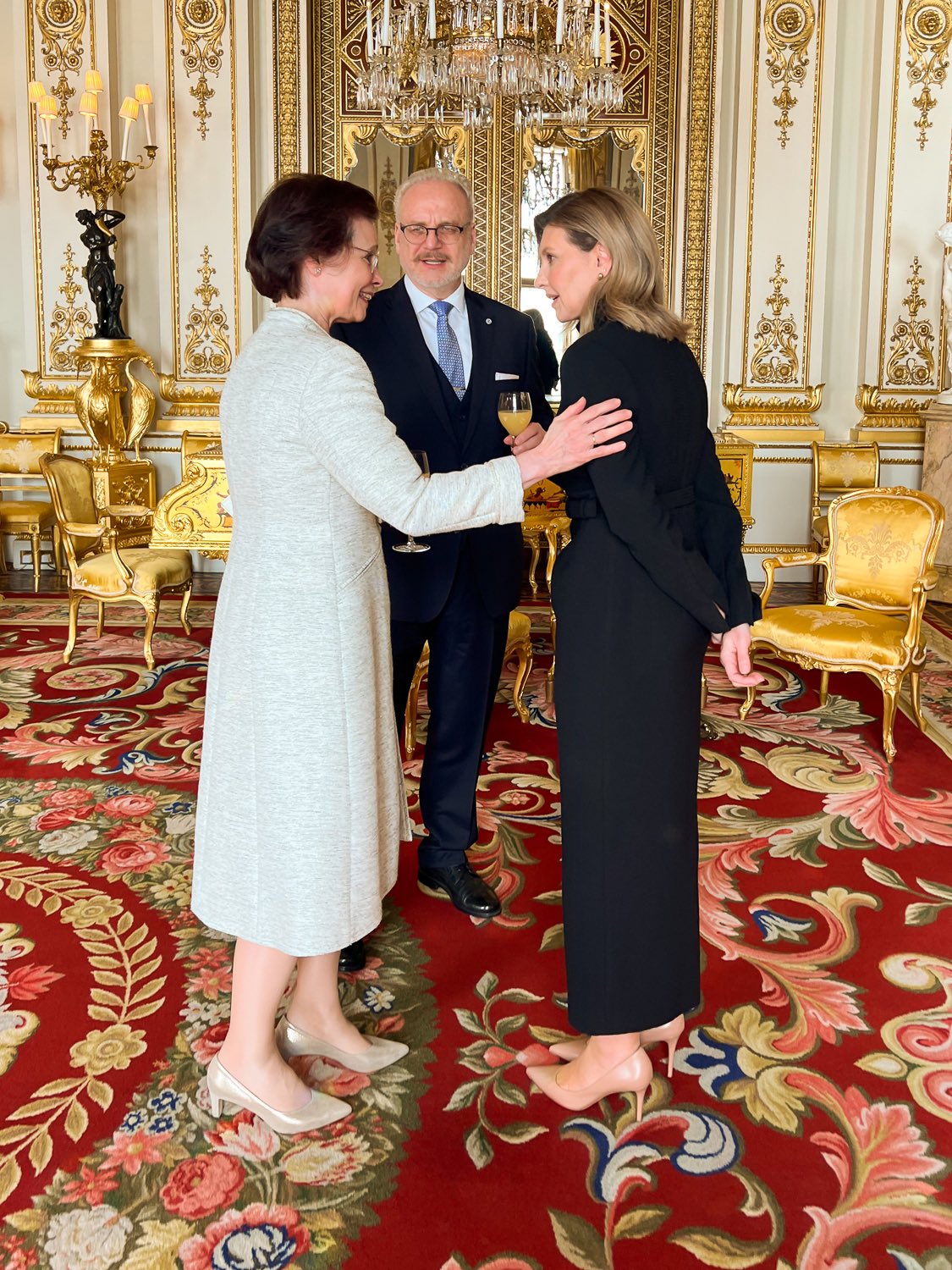 Олена Зеленська і Егілс Левітс Олена Зеленська і Егілс Левітс