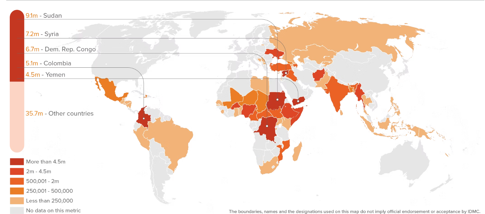 Переміщені через конфлікти та насильство