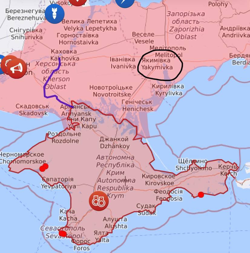 Возле Мелитополя разрушен железнодорожный мост в Крым 1