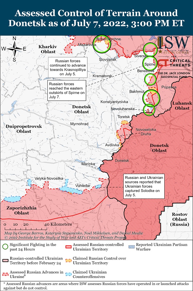 Россияне накапливают силы и продолжают атаки по всем направлениям – ISW 3
