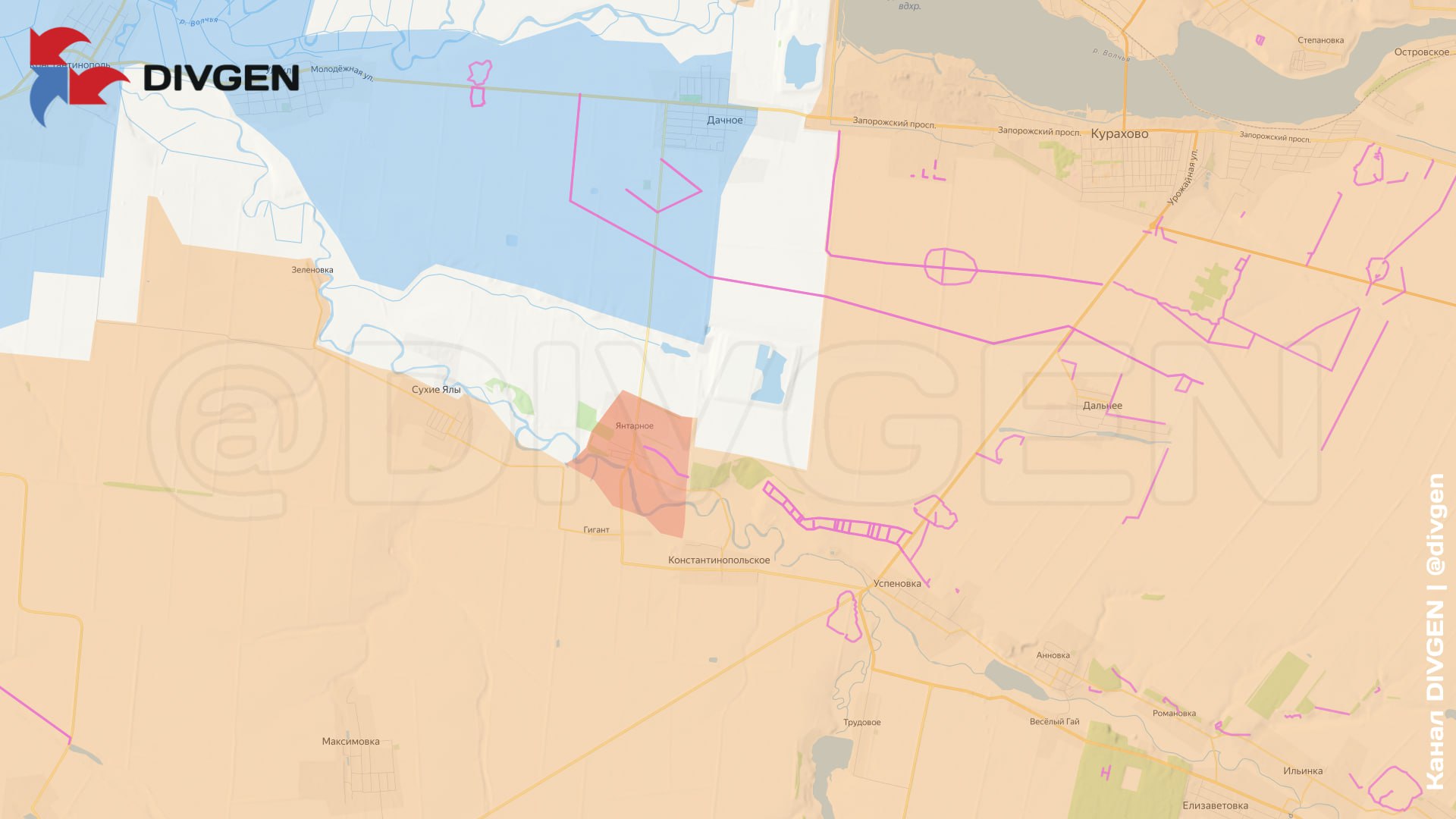Оккупация янтарного/DIVGEN - Карта СВО Оккупация янтарного/DIVGEN - Карта СВО