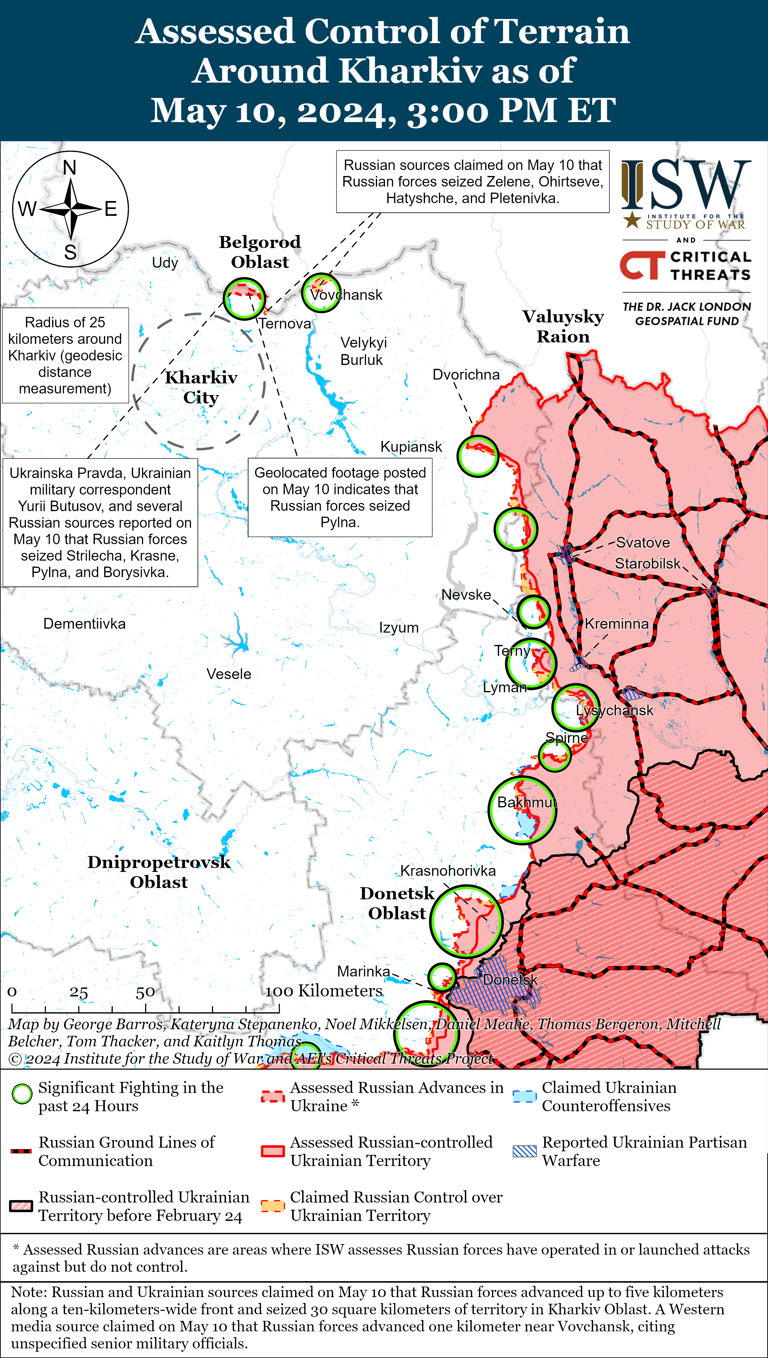 Ситуация на Харьковщине – россияне захватили несколько населенных пунктов у  границы с Белгородской областью: карта - ZN.ua