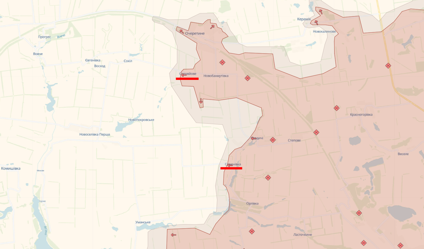 Орієнтовна мапа бойових дій станом на 27 квітня о 1:00 / DeepStateMAP Орієнтовна мапа бойових дій станом на 27 квітня о 1:00 / DeepStateMAP