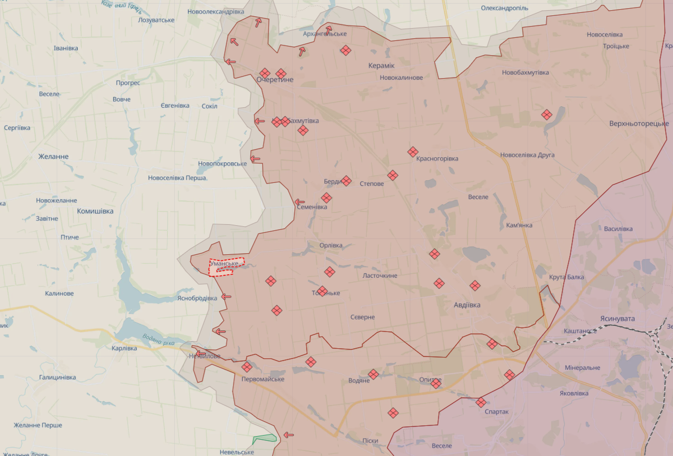 Орієнтовна карта бойових дій станом на 26 травня о 00:03 / DeepStateMAP Орієнтовна карта бойових дій станом на 26 травня о 00:03 / DeepStateMAP