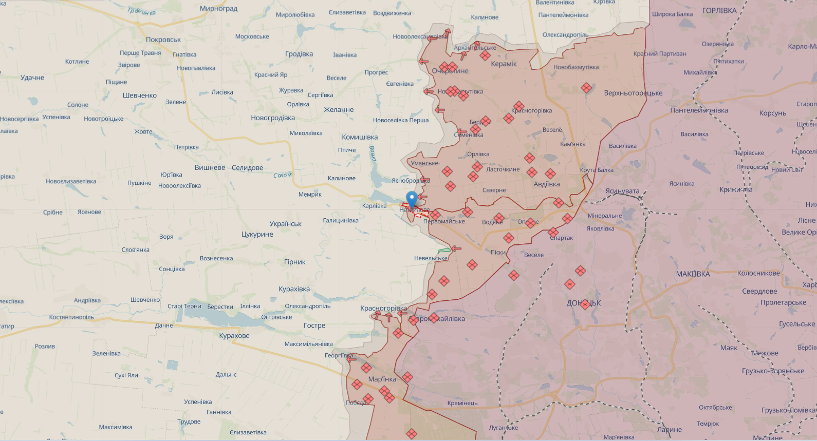 Орієнтовна карта бойових дій станом на 27 травня о 00:12 / DeepStateMAP Орієнтовна карта бойових дій станом на 27 травня о 00:12 / DeepStateMAP
