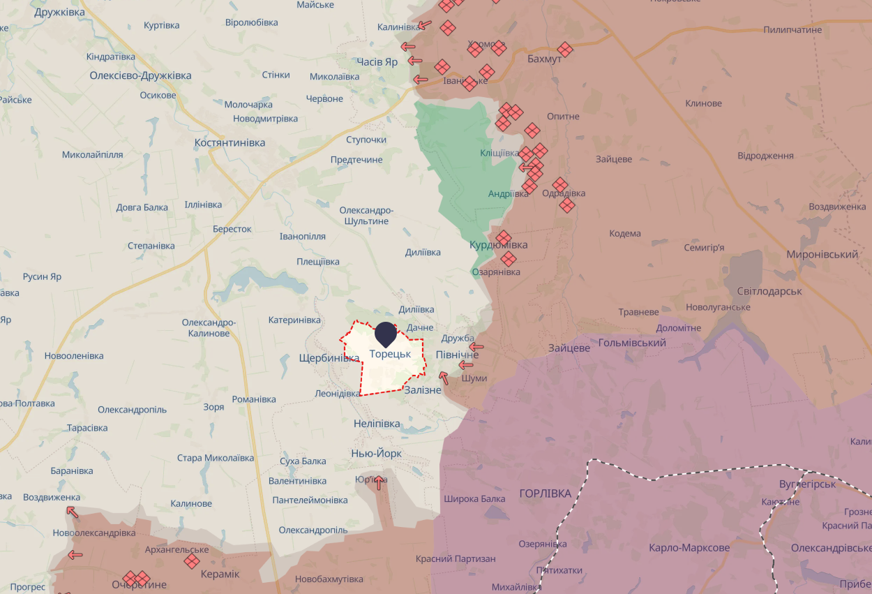 Орієнтовна карта бойових дій / DeepStateMAP