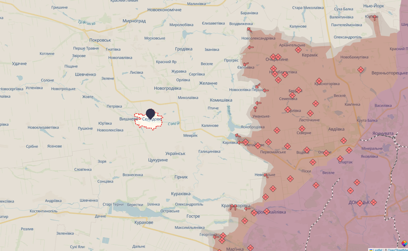 Орієнтовна карта бойових дій / DeepStateMAP Орієнтовна карта бойових дій / DeepStateMAP
