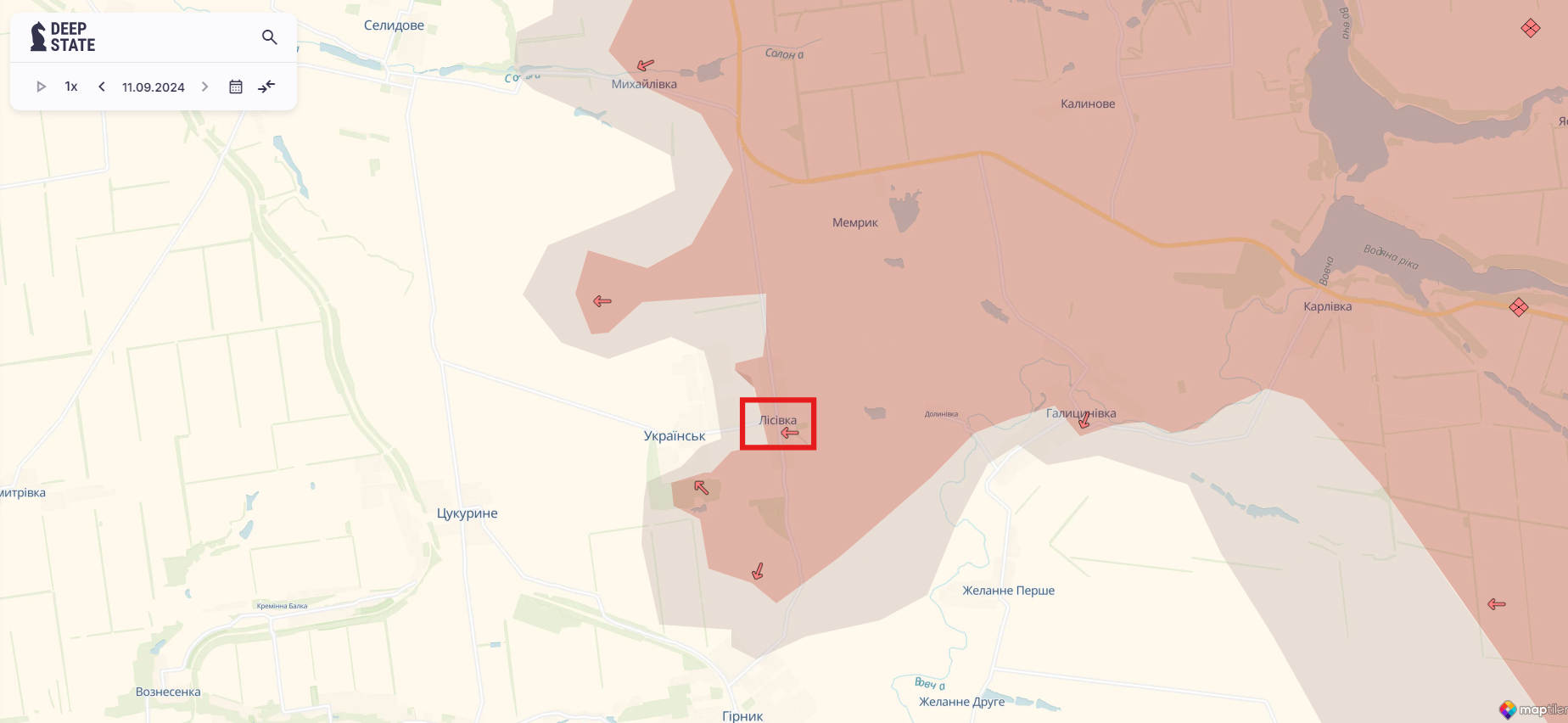 Ориентировочная карта боевых действий на 11 сентября в 23:35 / DeepStateMAP Ориентировочная карта боевых действий на 11 сентября в 23:35 / DeepStateMAP