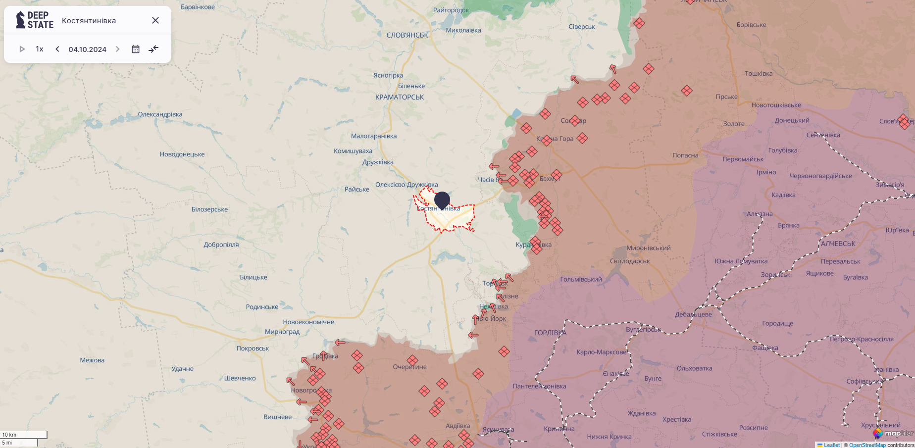 Ориентировочная карта боевых действий по состоянию на 4 сентября в 22:45 / DeepStateMAP Ориентировочная карта боевых действий по состоянию на 4 сентября в 22:45 / DeepStateMAP