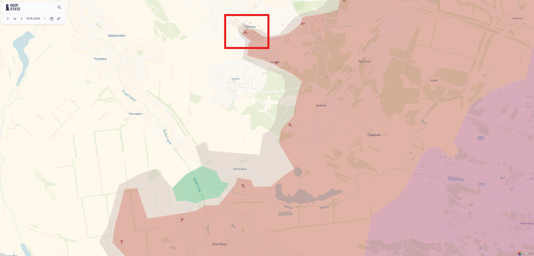 Ориентировочная карта боевых действий на 15 октября в 23:43 / DeepStateMAP Ориентировочная карта боевых действий на 15 октября в 23:43 / DeepStateMAP