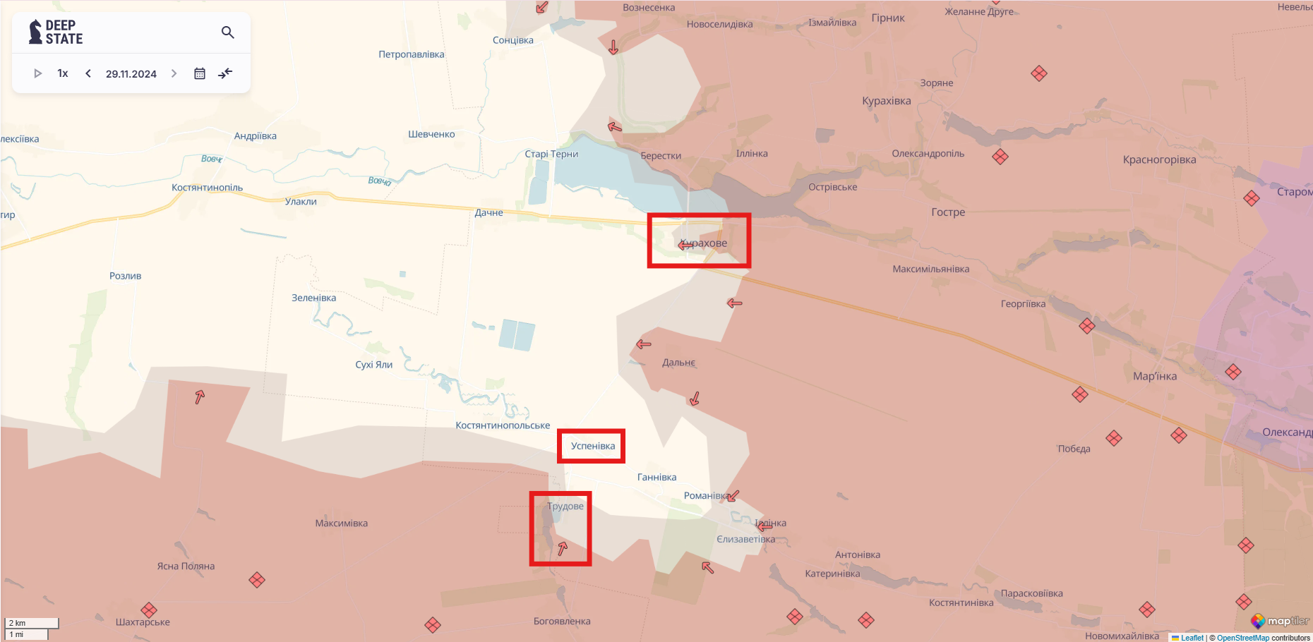 Ориентировочная карта боевых действий на 29 ноября в 23:55 / DeepStateMAP Ориентировочная карта боевых действий на 29 ноября в 23:55 / DeepStateMAP
