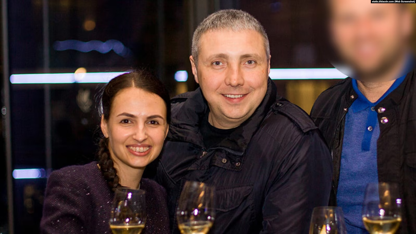 Антон Тихомиров з дружиною