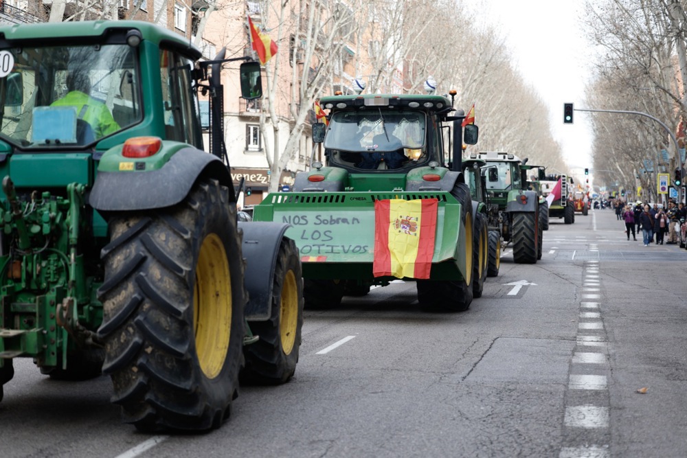 Протест фермерів у Мадриді, 21 лютого 2024 року