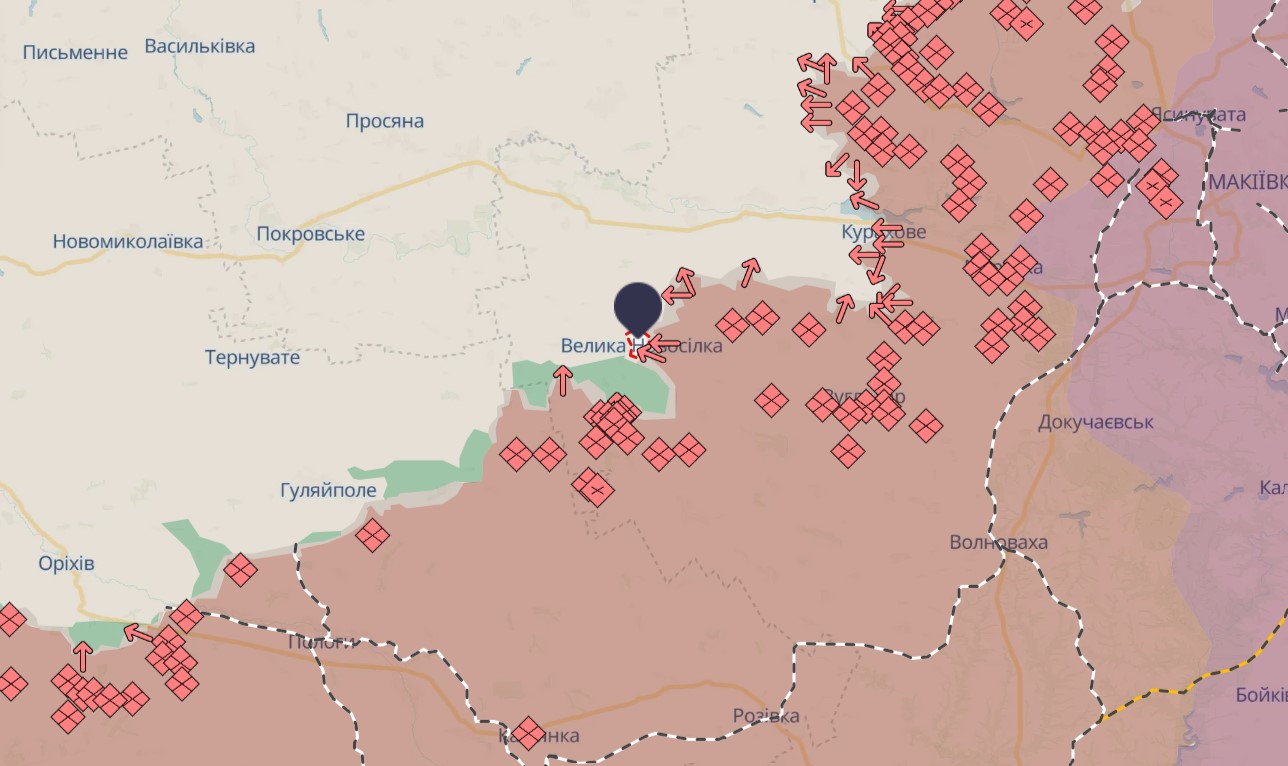 На запорізькому напрямку російські війська накопичили сили, аби проводити постійні штурми – ЗСУ