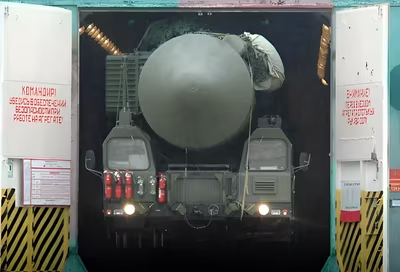 The RS-28 Sarmat heavy intercontinental ballistic missile