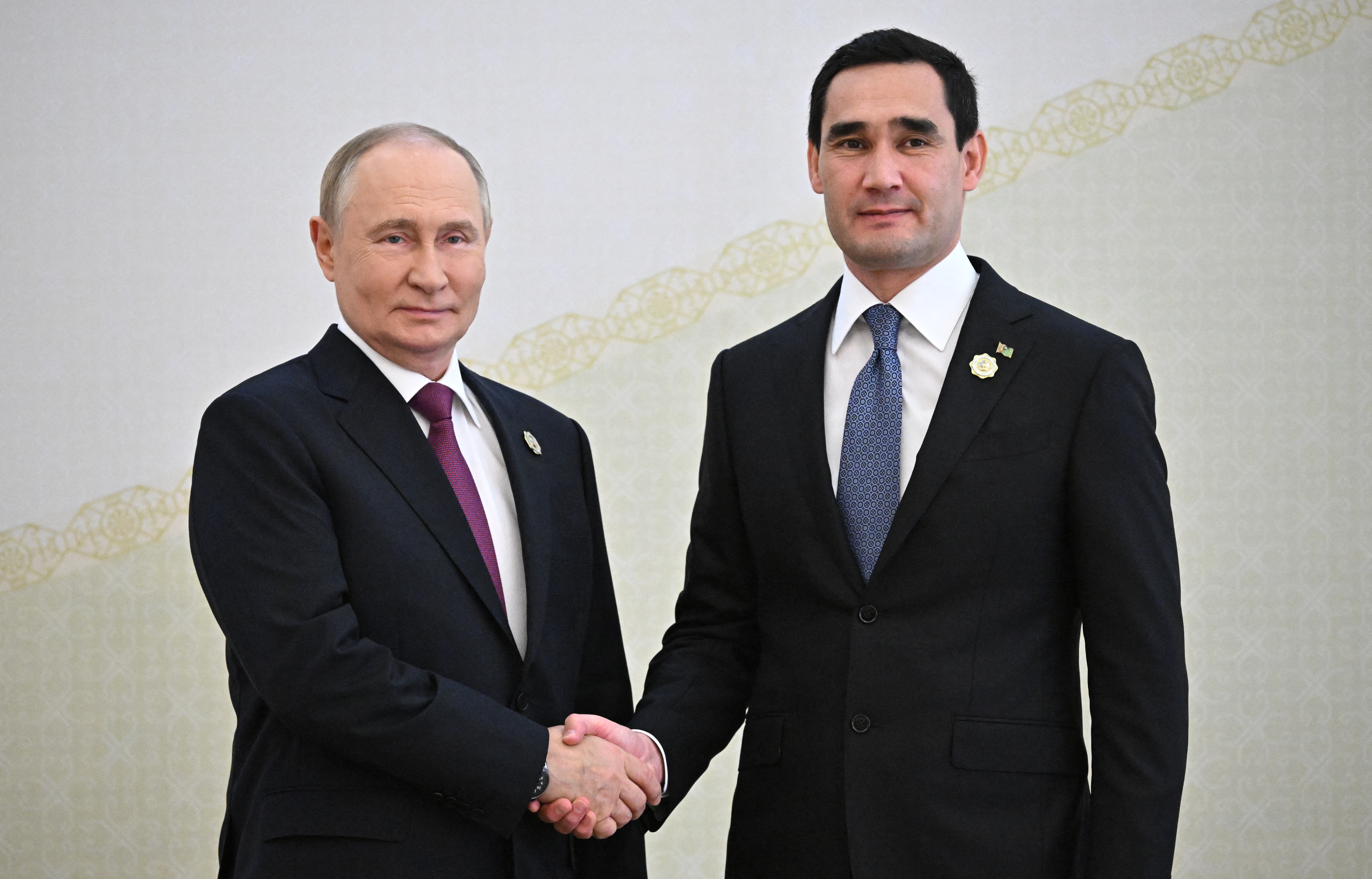 Президент России Владимир Путин и президент Туркменистана Сердар Бердымухамедов