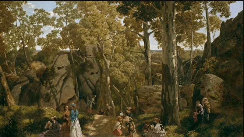 Уільям Форд, «Пікнік біля Навислої скелі», картина, 1875 рік