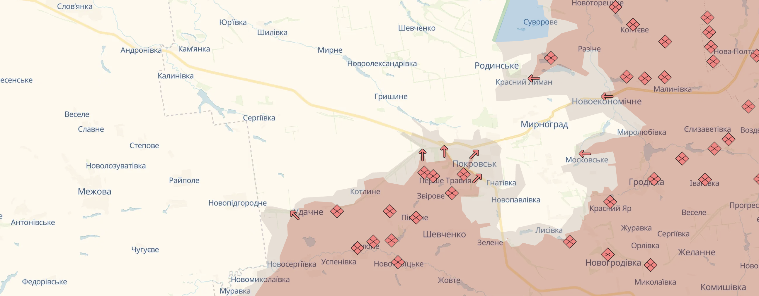 Орієнтовна карта бойових дій станом на 3 листопада о 22:38 / DeepStateMap
