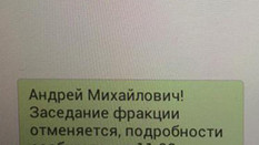 СМС, полученные депутатами от оппозиции