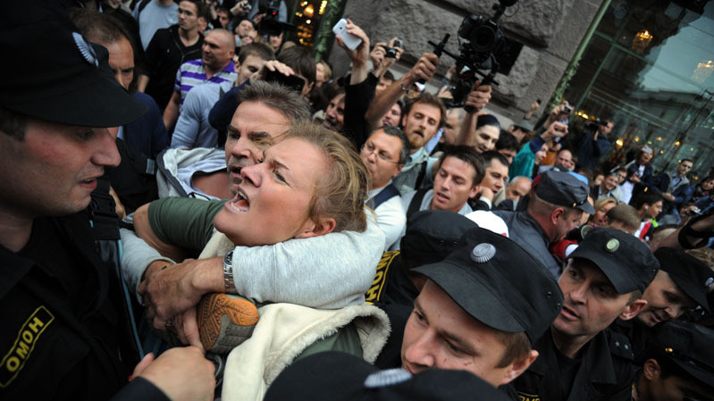 Акция в поддержку Навального в Петербурге