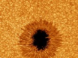 Снимки солнечных пятен той же обсерватории в 2010 году