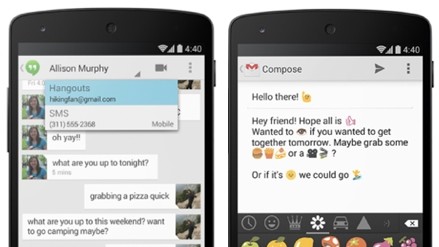 Все сообщения в едином приложении и встроенные эмотиконы