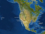 В Северной Америке в воду погрузится все Атлантическое побережье США, включая Флориду и берег Мексиканского залива. Под водой окажется также большая часть Калифорнии.