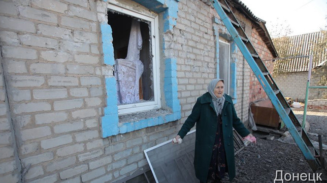 Четыре дома пострадали от попаданий.