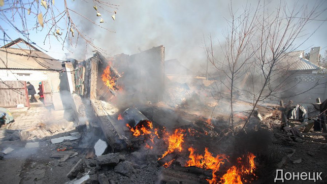 Четыре дома пострадали от попаданий.