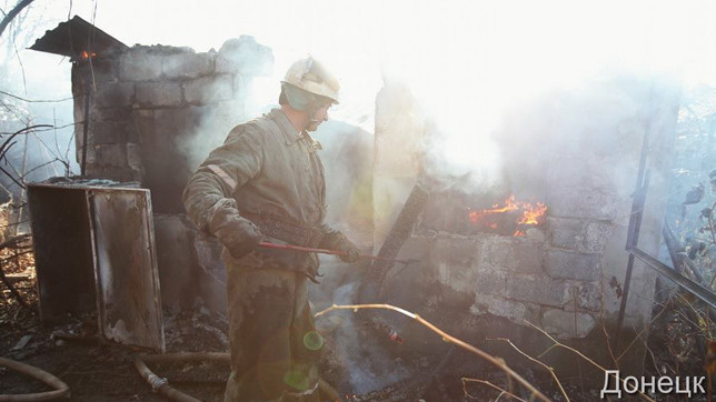 Четыре дома пострадали от попаданий.