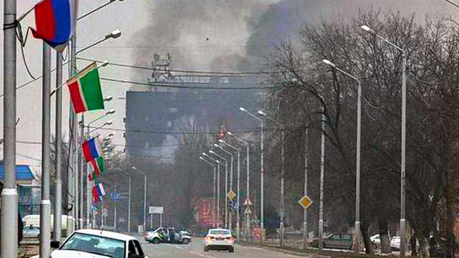 Последствия боевых действий в Грозном.