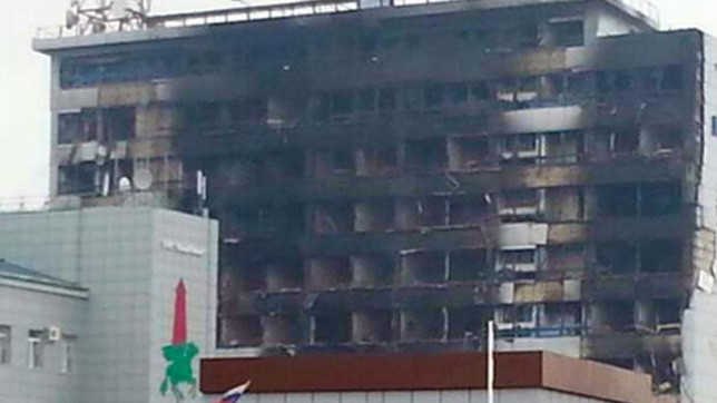 Последствия боевых действий в Грозном.