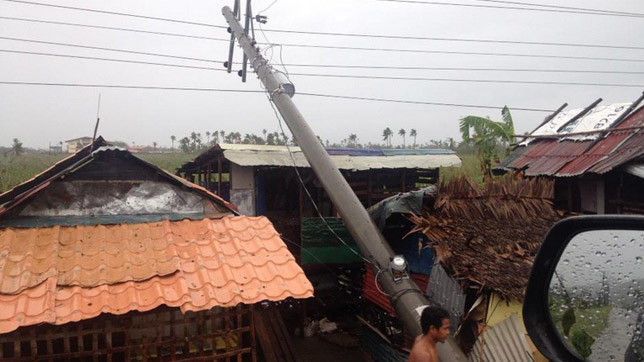 Последствия тайфуна "Хагупит".