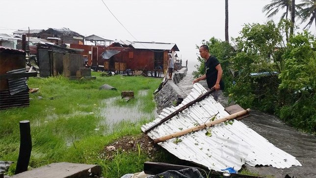 Последствия тайфуна "Хагупит".