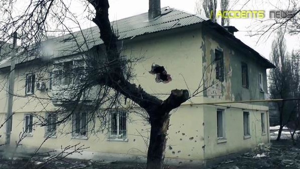 Углегорск практически уничтожен артиллерией