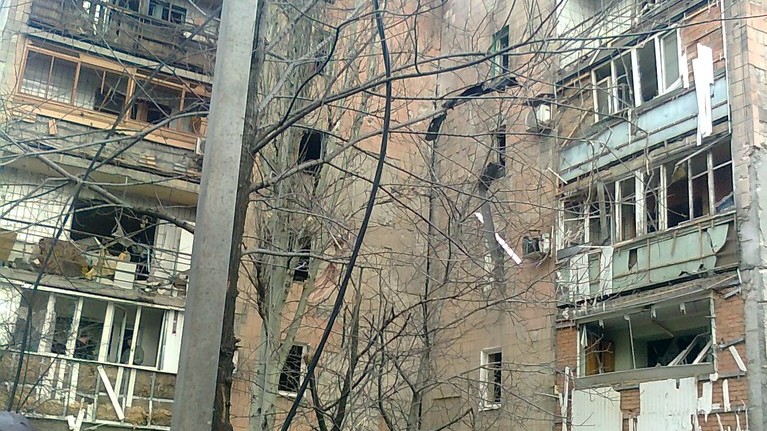 Обстрел "Текстилищика", Донецк, 4 февраля