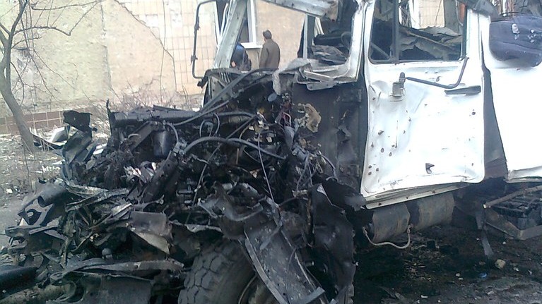 Обстрел "Текстилищика", Донецк, 4 февраля