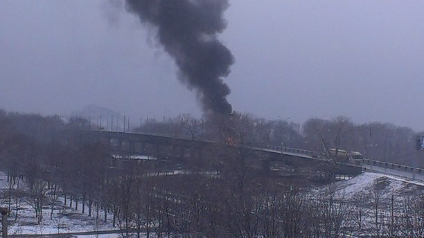 Донецьк, Петровський міст, 9 лютого