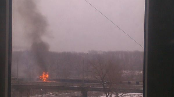 Донецьк, Петровський міст, 9 лютого