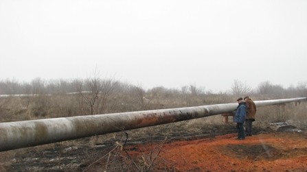 Пошкодження газопроводу, обстріл Донецька, в ніч на 20 лютого