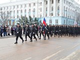 Російську армію поповнять 500 крымчас (на фото - військовий парад у Сімферополі 18 березня 2015-го)