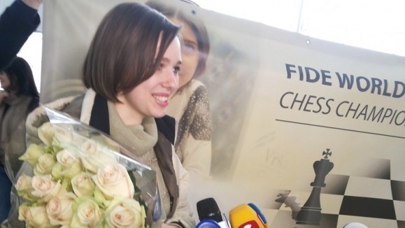 Марию Музычук встречали в аэропорту Львова