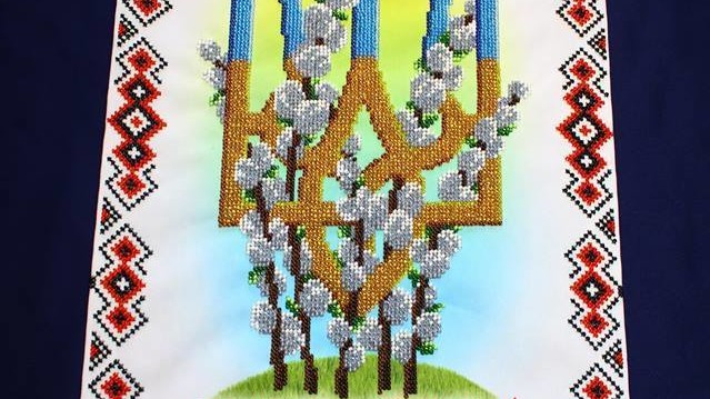 ЛОТ №175 - патриотчно-пасхальный рушник