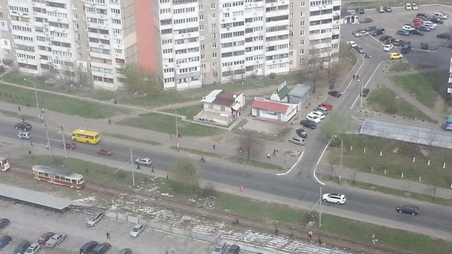 Последствия урагана в Киеве