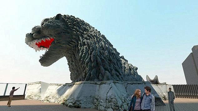 Голова Годзілли зроблена досить реалістично