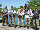 Бойцы в Луганской области