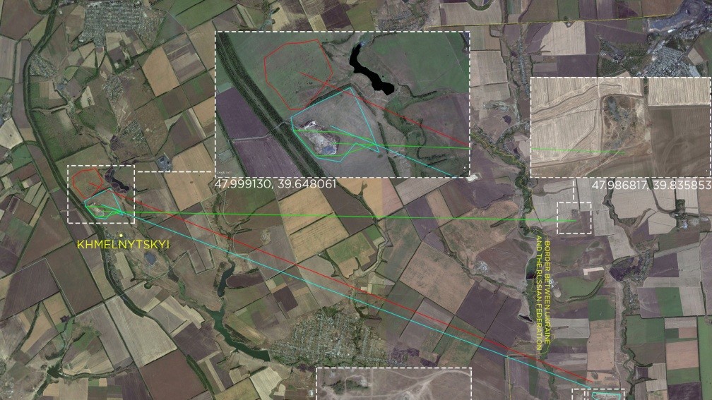 Аналіз кратерів у селища Хмельницький Луганської області