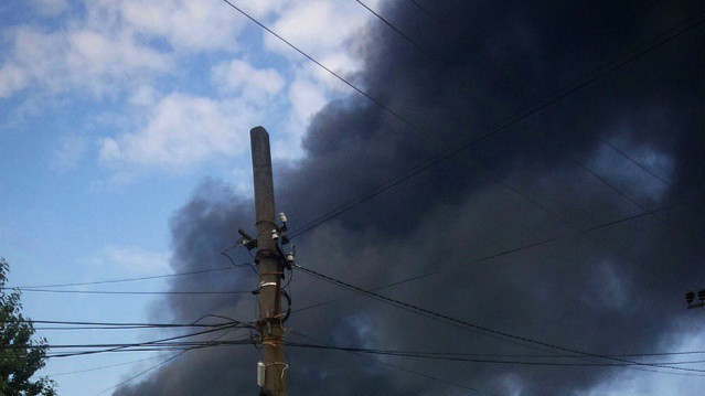 В Сети публикуют фото пожара